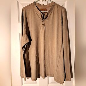Venado men's long sleeve t-shirt in light brown color in size XL.